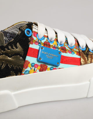 Multicolor Patchwork Low Top Sneakers Shoes