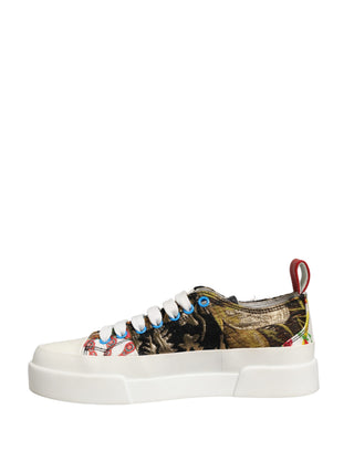 Zapatillas bajas multicolor de patchwork