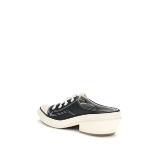 Black Fabric Sneakers