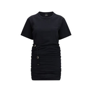 Black Cotton Casual Dress
