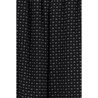 Pantalones casuales de seda negra