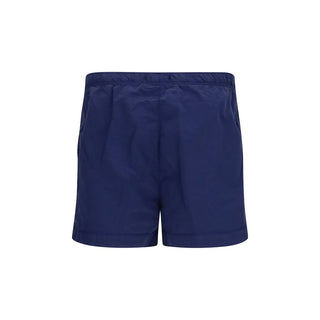 Pantalones cortos azules de nylon