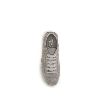 Beige Calf Leather Bos Taurus Athletic Sneakers