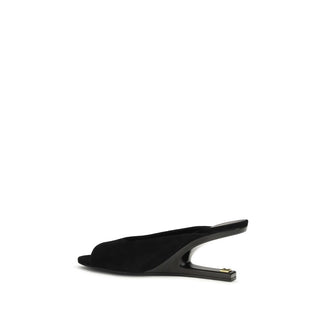 Mules de piel de cabra negra