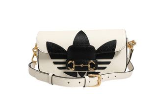 Gucci x Adidas Horsebit 1955 Shoulder Bag Black/White