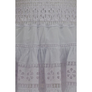White Cotton Casual Dress