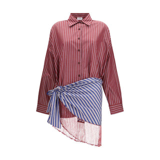 Bordeaux Cotton Casual Dress
