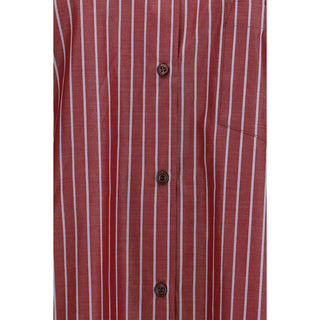 Bordeaux Polyester Pattern Shirt