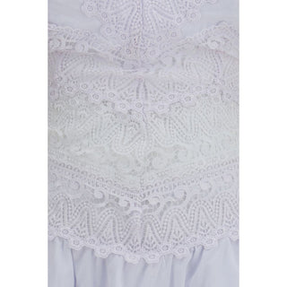 White Cotton Casual Dress