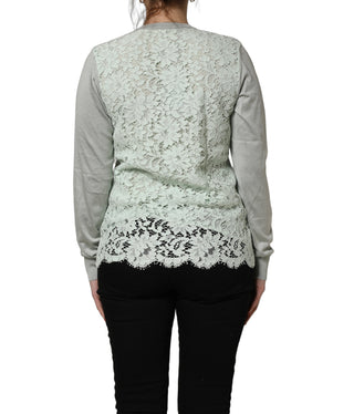 Green ButtonDown LongSleeve Cardigan Sweater