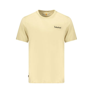 Beige Cotton Men's T-Shirt