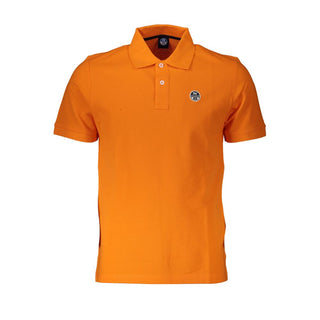 Orange Cotton Men's Polo