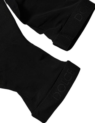Black Sheer Nylon Thigh High Stockings Socks