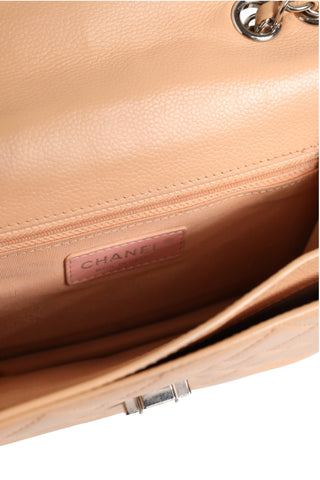 Goatskin Quilted Small CC Box Flap Bag