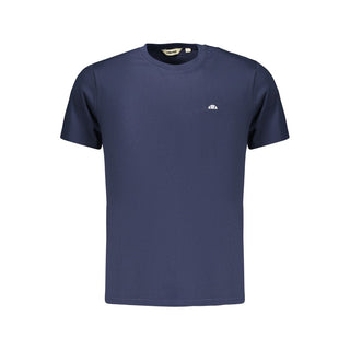 Camiseta de algodón azul para hombre