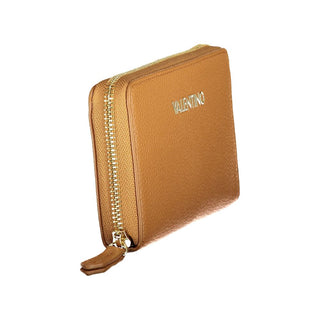Brown Polyurethane Women's Wallet