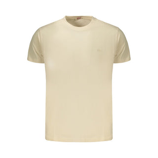 Camiseta de algodón beige para hombre