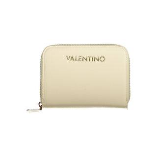 Beige Polyurethane Women's Wallet