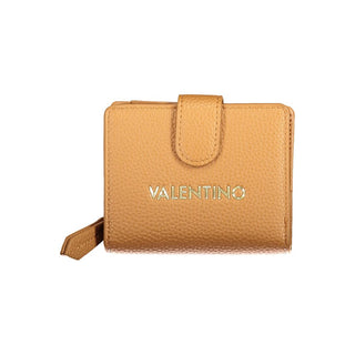 Brown Polyurethane Women's Wallet