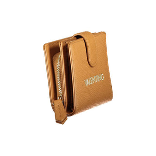 Brown Polyurethane Women's Wallet