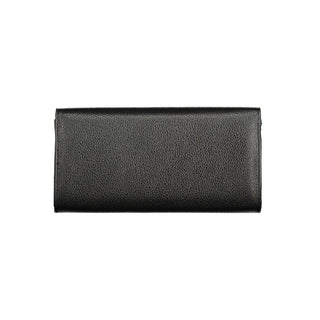 Black Polyurethane Women's Wallet