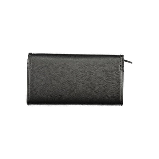 Black Polyurethane Women's Wallet