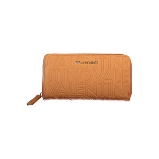 Brown Polyurethane Women's Wallet