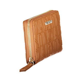 Brown Polyurethane Women's Wallet