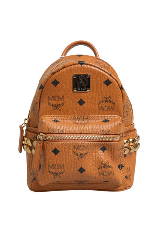 Stark Mini Backpack in Visetos Cognac