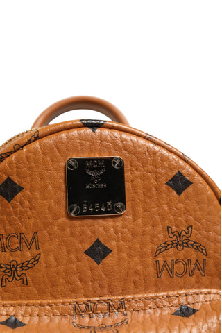 Stark Mini Backpack in Visetos Cognac