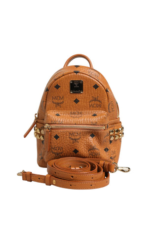 Stark Mini Backpack in Visetos Cognac