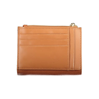 Cartera marrón de poliuretano para mujer