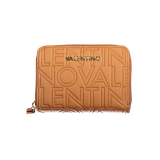Brown Polyurethane Womens Wallet