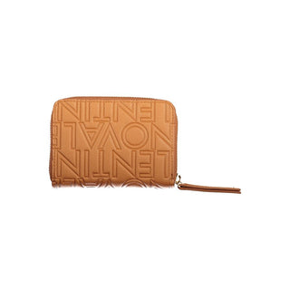 Brown Polyurethane Womens Wallet