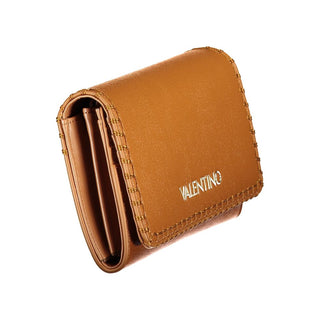 Brown Polyurethane Womens Wallet