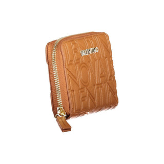 Brown Polyurethane Womens Wallet