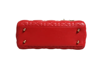 Lady Dior Cannage Leather Handbag