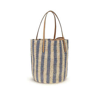 Bolso de rafia multicolor