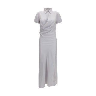 Multicolor Silk Casual Dress