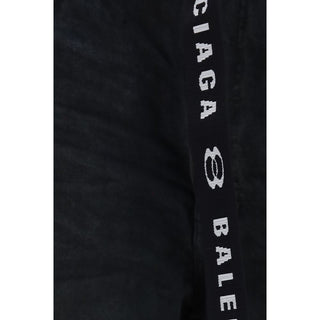 Black Cotton Bermuda Shorts