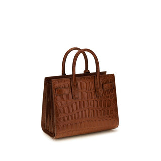 Brown Calf Leather Bos Taurus Handbag