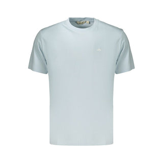 Camiseta azul claro de algodón para hombre