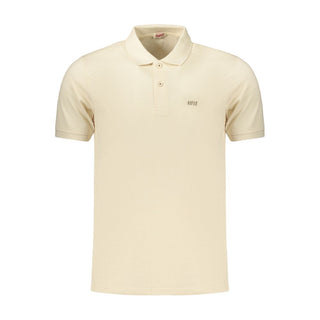 Polo de algodón beige para hombre