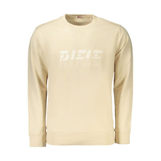 Sudadera de algodón beige para hombre