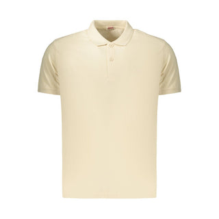 Polo de algodón beige para hombre