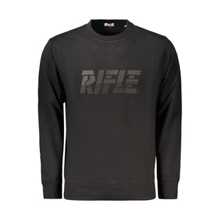 Sudadera de algodón negra para hombre