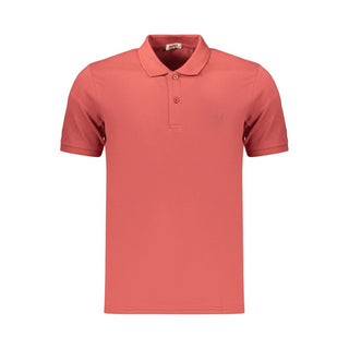 Polo rojo de algodón para hombre