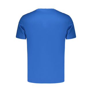 Blue Cotton Men's T-Shirt
