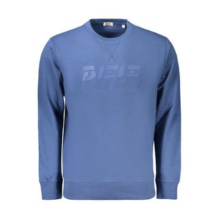 Sudadera azul de algodón para hombre