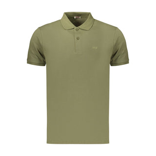Polo verde de algodón para hombre